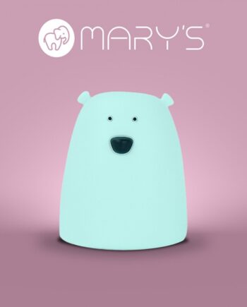 Lampka LED Miś mały niebieski RGB+WW