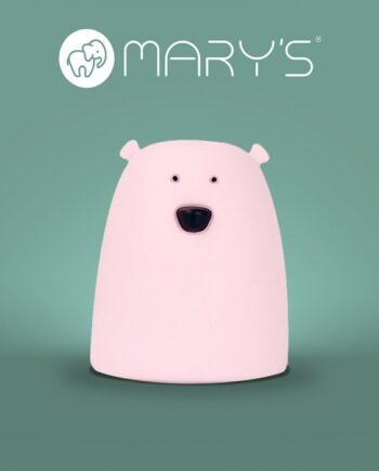 Lampka LED Miś mały różowy RGB+WW