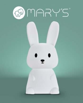 Lampka LED zając duży biały RGB+WW z pilotem