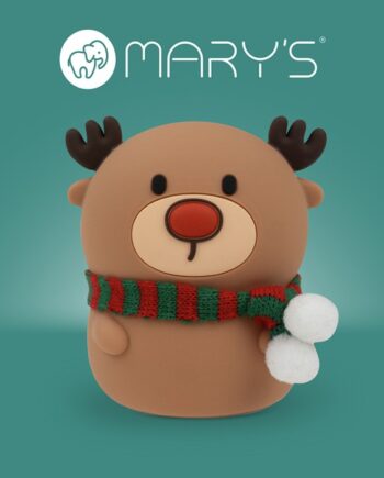 Lampka nocna LED Reniferek z szalikiem